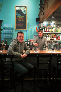 Little Bird Chef / Co-owner, Gabriel Rucker and bar man Jonny Ericson