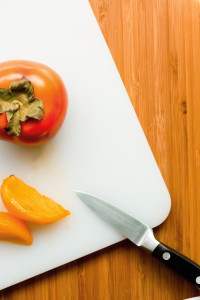 persimmon sliced