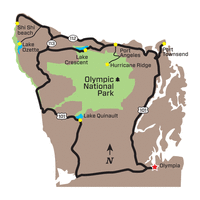 Olympic National Park map