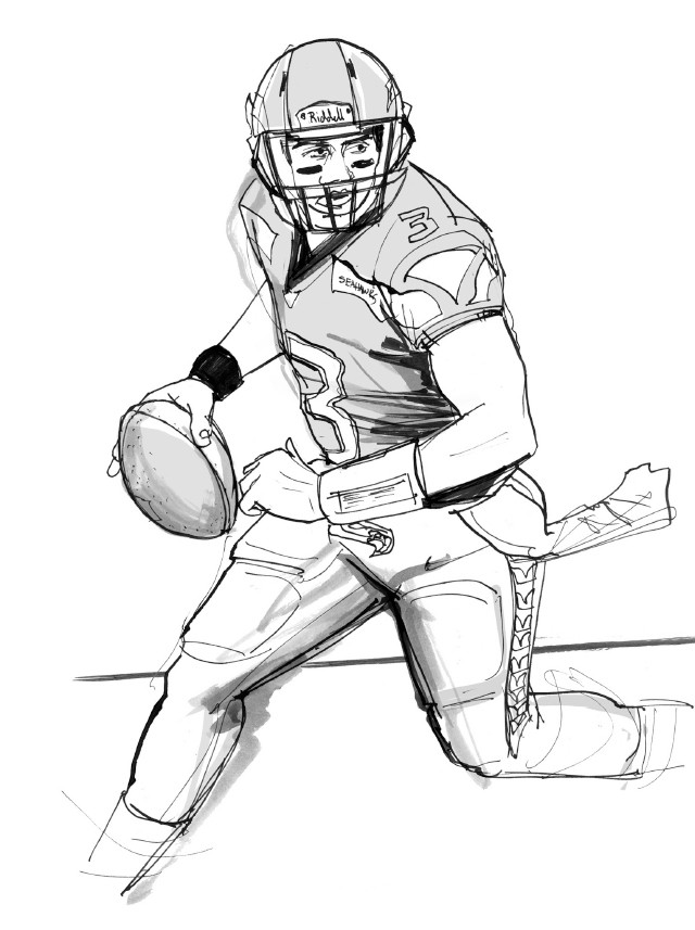 Russell Wilson Football Coloring Pages