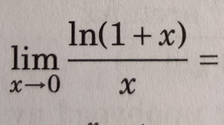ln(1+x)/x