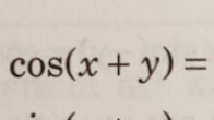 cos(x+y)