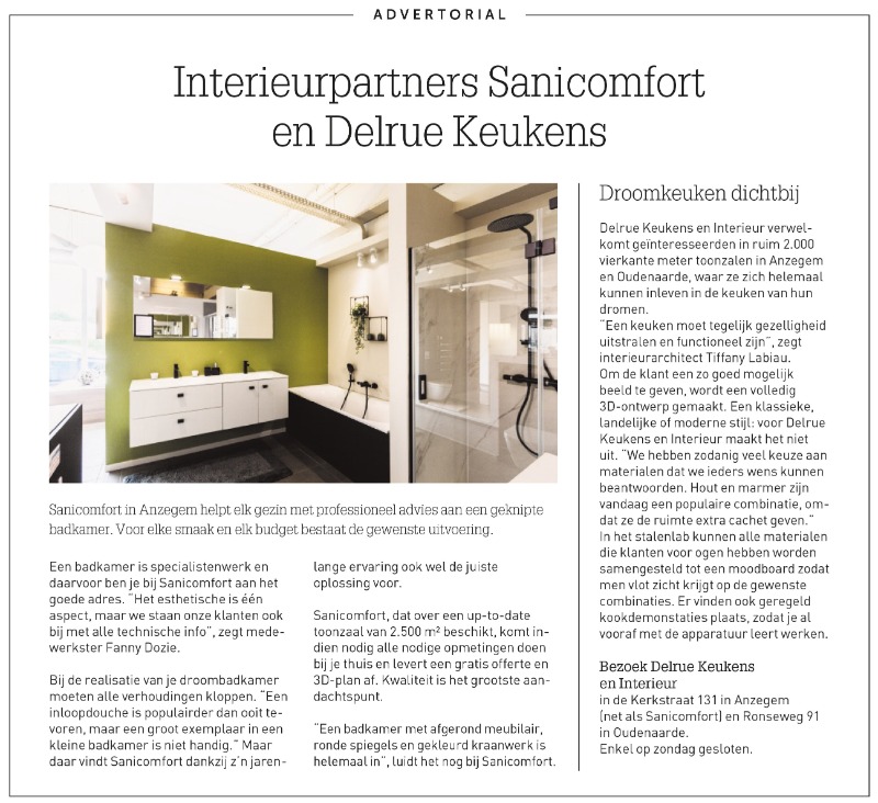 Interieurpartners Sanicomfort - Delrue Keukens
