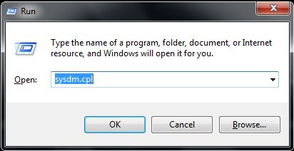 run sysdm.cpl