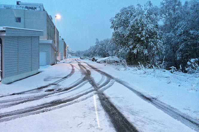 Snø i Troms og Finnmark. (Foto: Susanne Noreng/Nordlys)