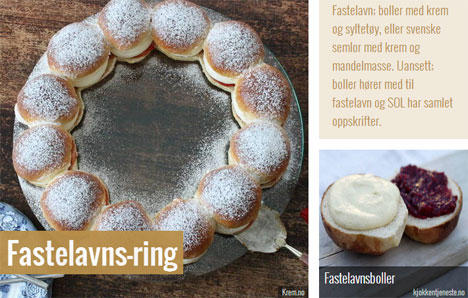 På temasiden for fastelavn samler vi oppskrifter fra matblogger og matnettsteder.