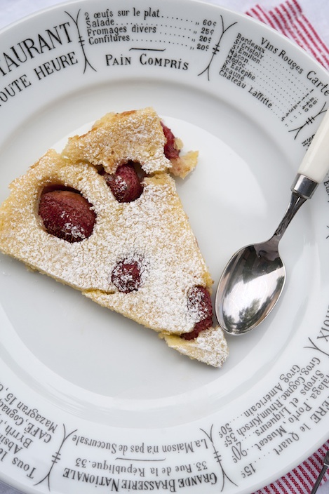 Clafoutis med balsamicobakte jordbær