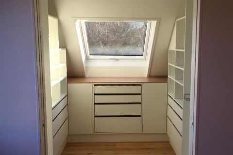 Ankleide mit neuem Dachfenster