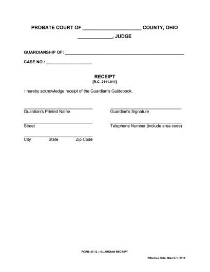 receipt for