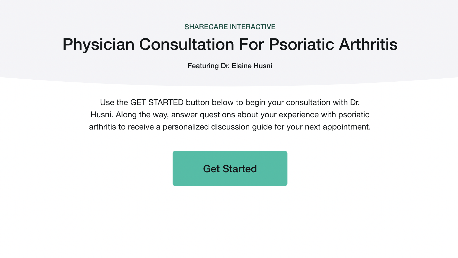 Interactive Physician Consultation: Psoriatic Arthritis