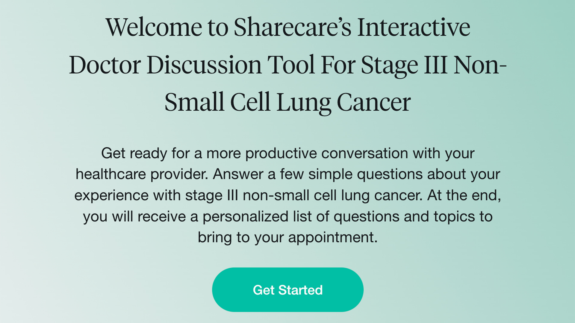 Doctor Discussion Guide: Stage III Non-Small Cell Lung Cancer