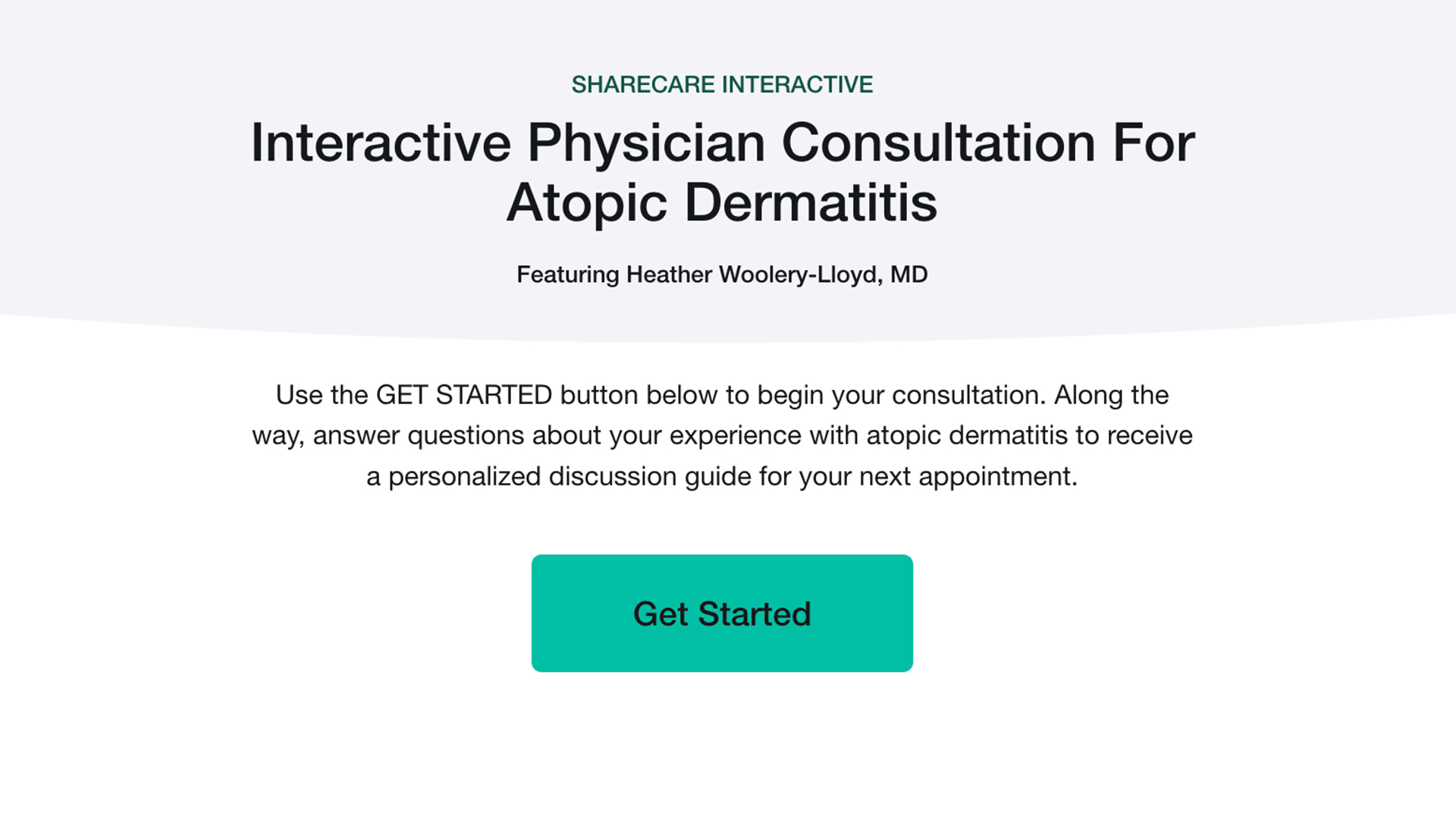 Interactive Physician Consultation: Atopic Dermatitis