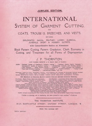 Cover of JP Thornton's International System of Garment Cutting