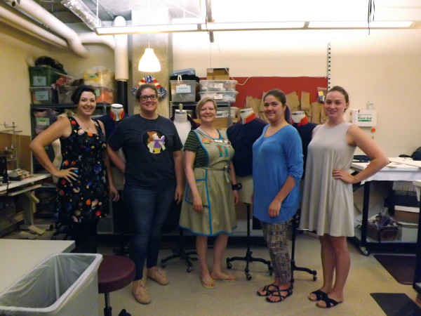 The women of the Costume Shop