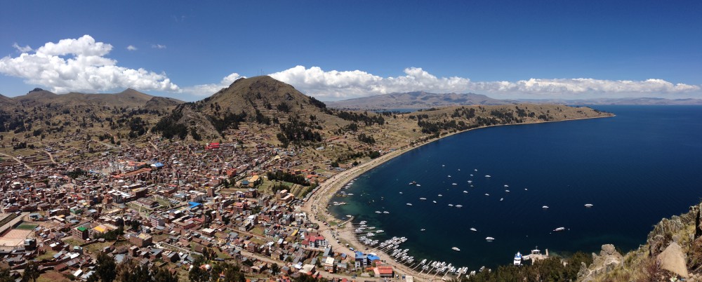 View of Lake Titicaca from Copacabana