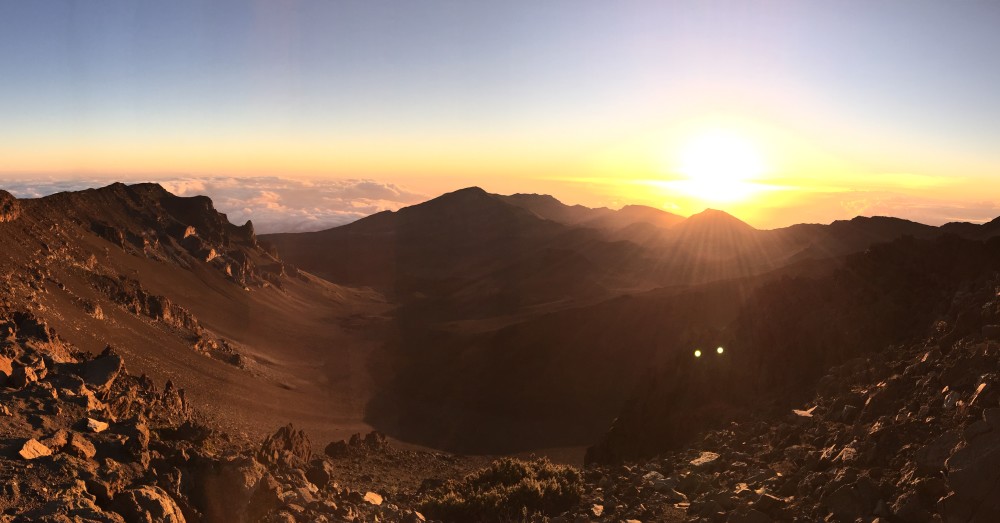 Sunrise at Haleakala Crater