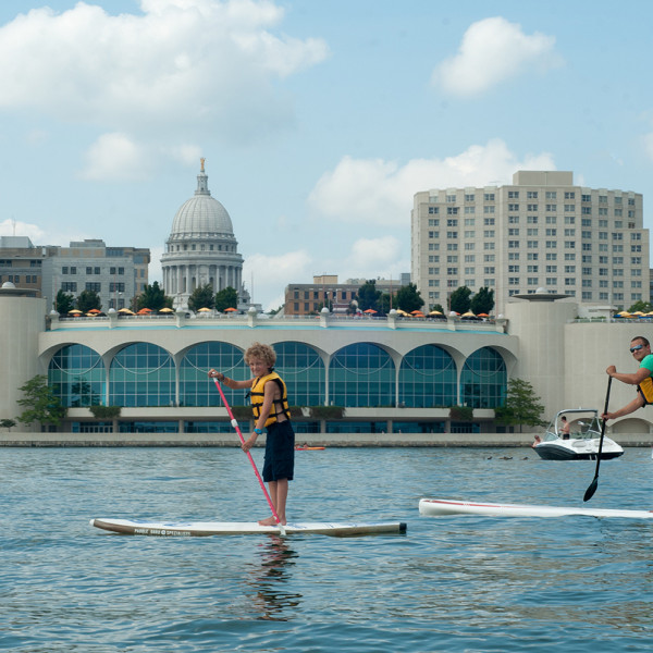 SUP Paddleboarding Monona Terrace