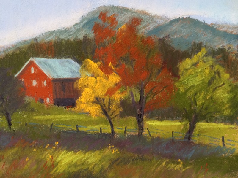 Barnesville View, pastel by Penny McCrae, Pastels & Porcelain