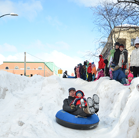 Sledding Hill in downtown Traverse City