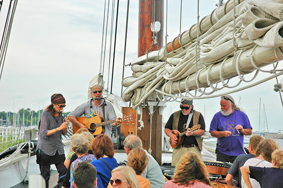 Song of the Lakes perform on Tall Ship Manitou