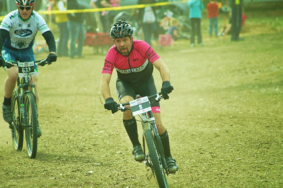 Riders compete during the Mud, Sweat and Beers event at Mt. Holiday in Traverse City