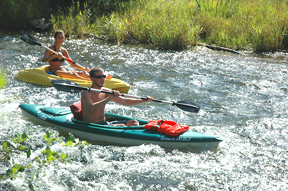 The Traverse City area is home to hundreds of miles of rivers for kayaking.