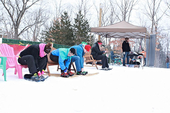Gearing up during the 2013 Suds & Snow