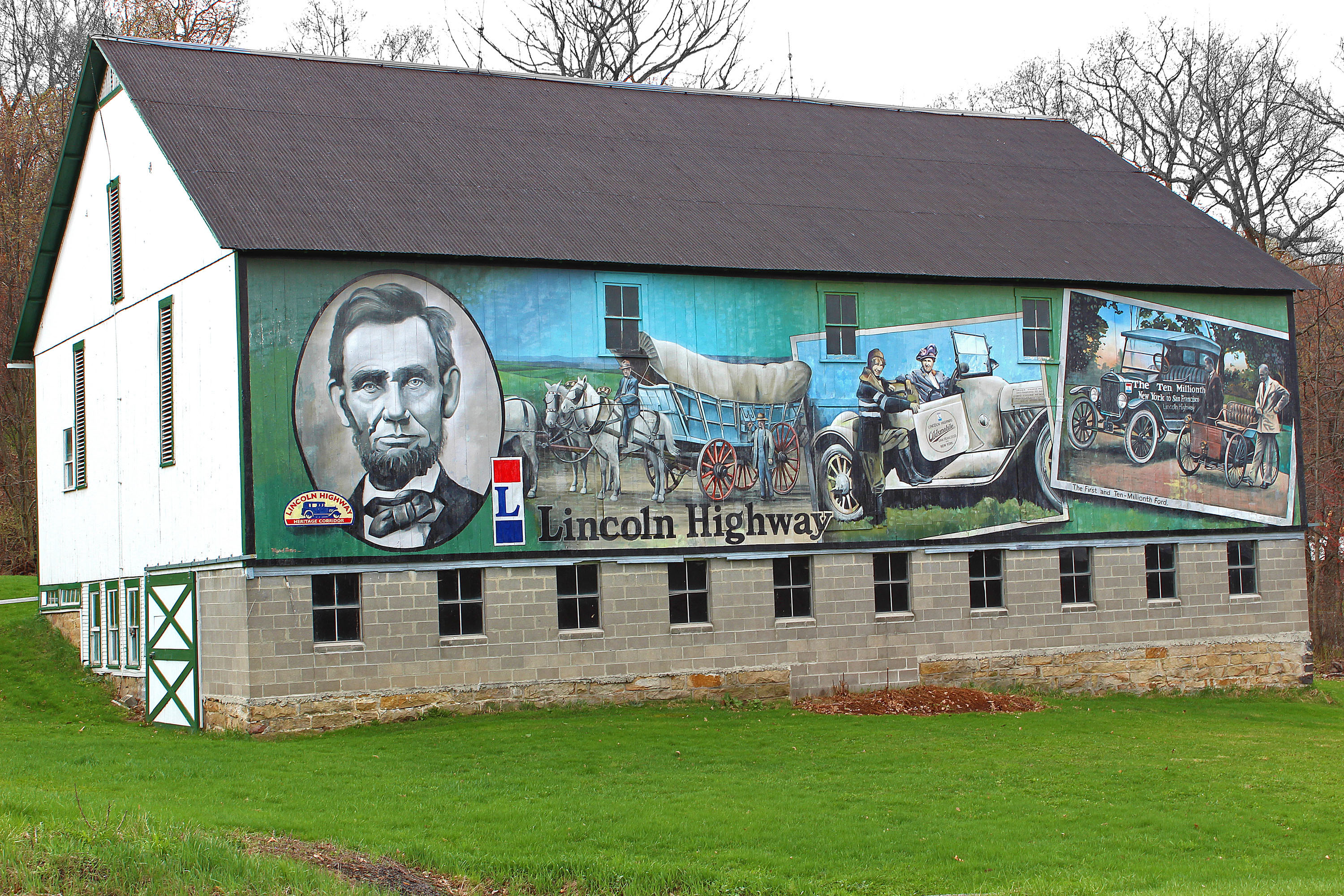 Lincoln Highway Barn Mural