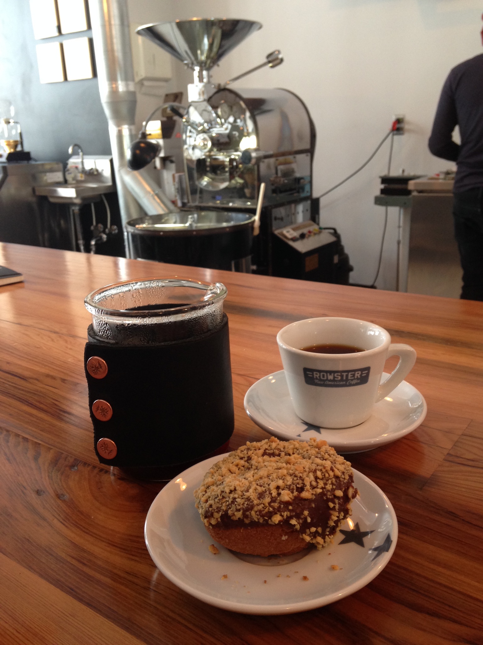 A Propaganda Doughnut at Rowster Coffee.