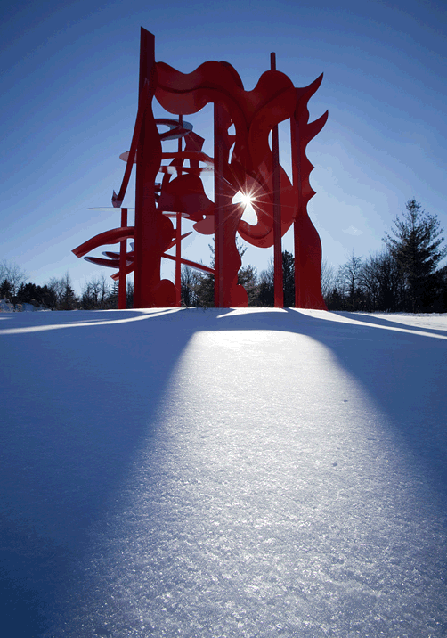 Sculpture in snow
