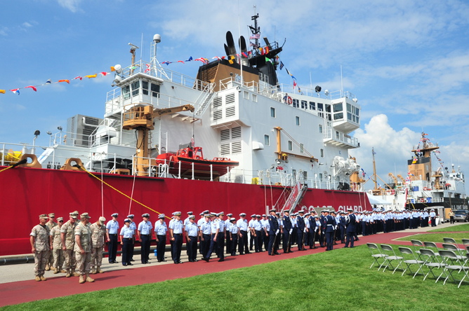 Coast Guard personnel prepare for inspection cgsm