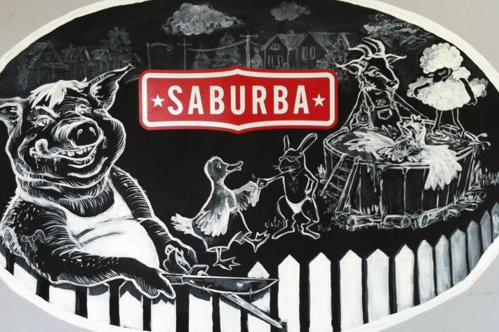The mural at Saburba in Ada.