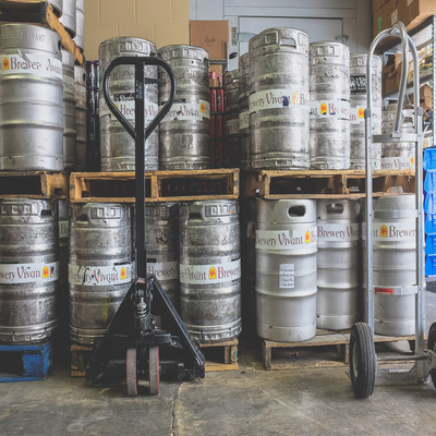 Kegs of Beer Photo Courtesy of Brewery Vivant