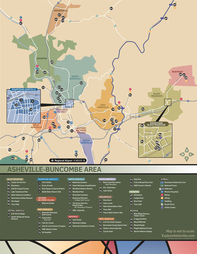 Map of Asheville