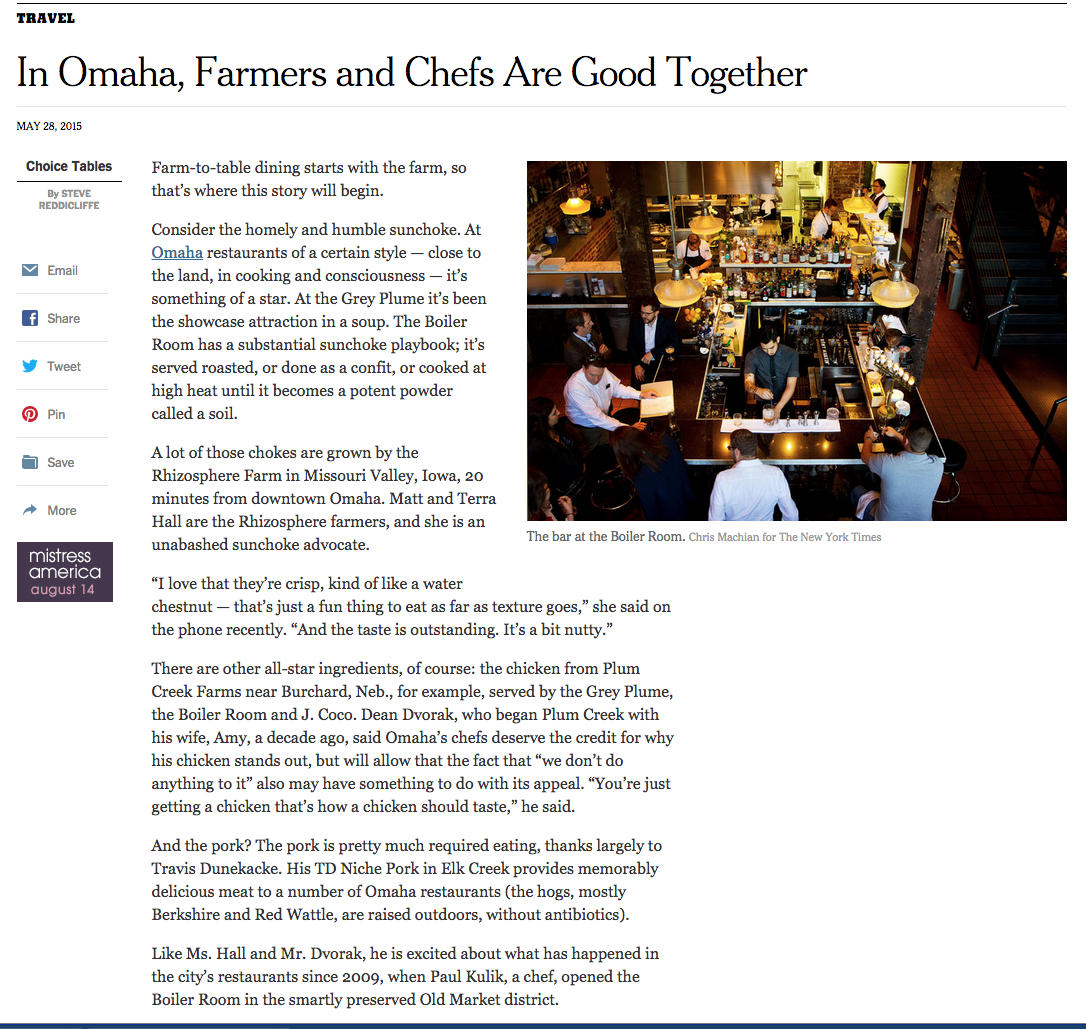 NYTimes Omaha food article