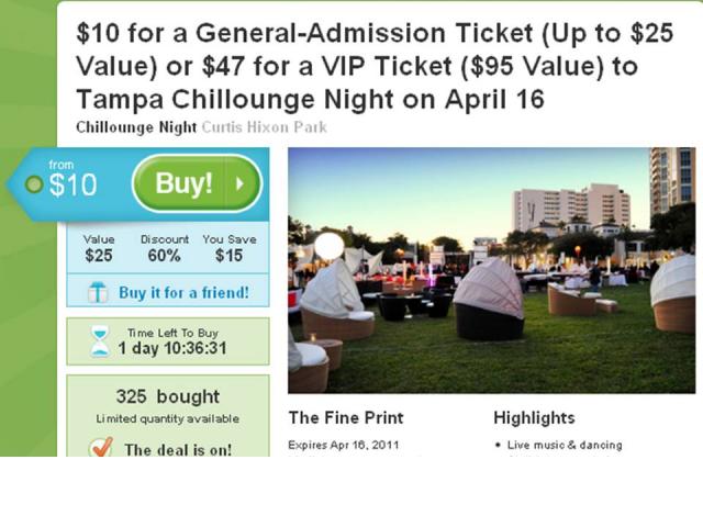 Groupon Deal for Saturday Night! Groupon Deal for Saturday Night!