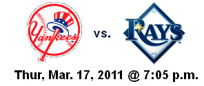 Yanks vs Rays Tomorrow Night Yanks vs Rays Tomorrow Night