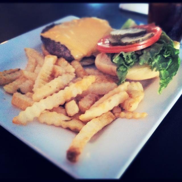 All American Burger at Waterworks Grill All American Burger at Waterworks Grill