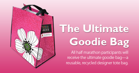 Jackie Ultimate Goodie Bag for race participants! Jackie Ultimate Goodie Bag for race participants!