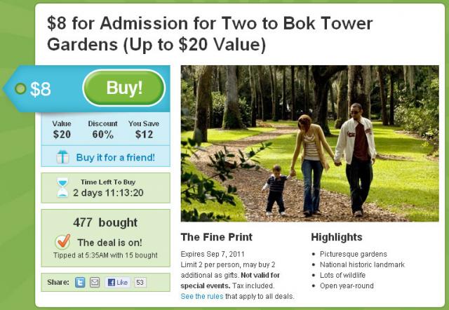 Bok Tower Groupon Bok Tower Groupon