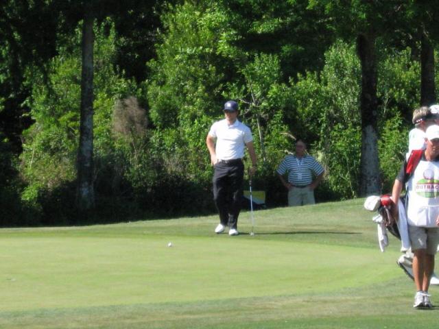 Mark Wahlberg gettin his profile on at the Pro-Am Mark Wahlberg gettin his profile on at the Pro-Am