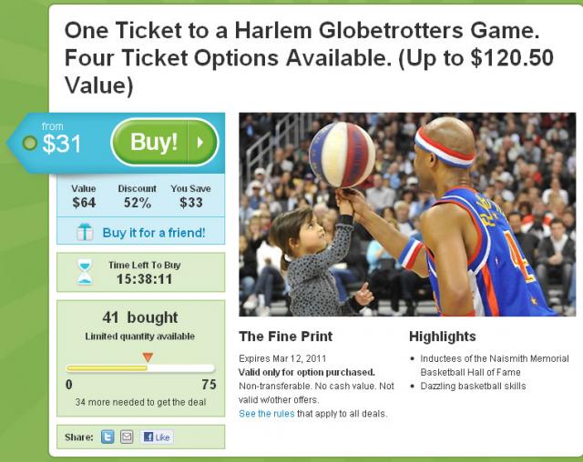 Groupon Tampa GlobeTrotters Groupon Tampa GlobeTrotters