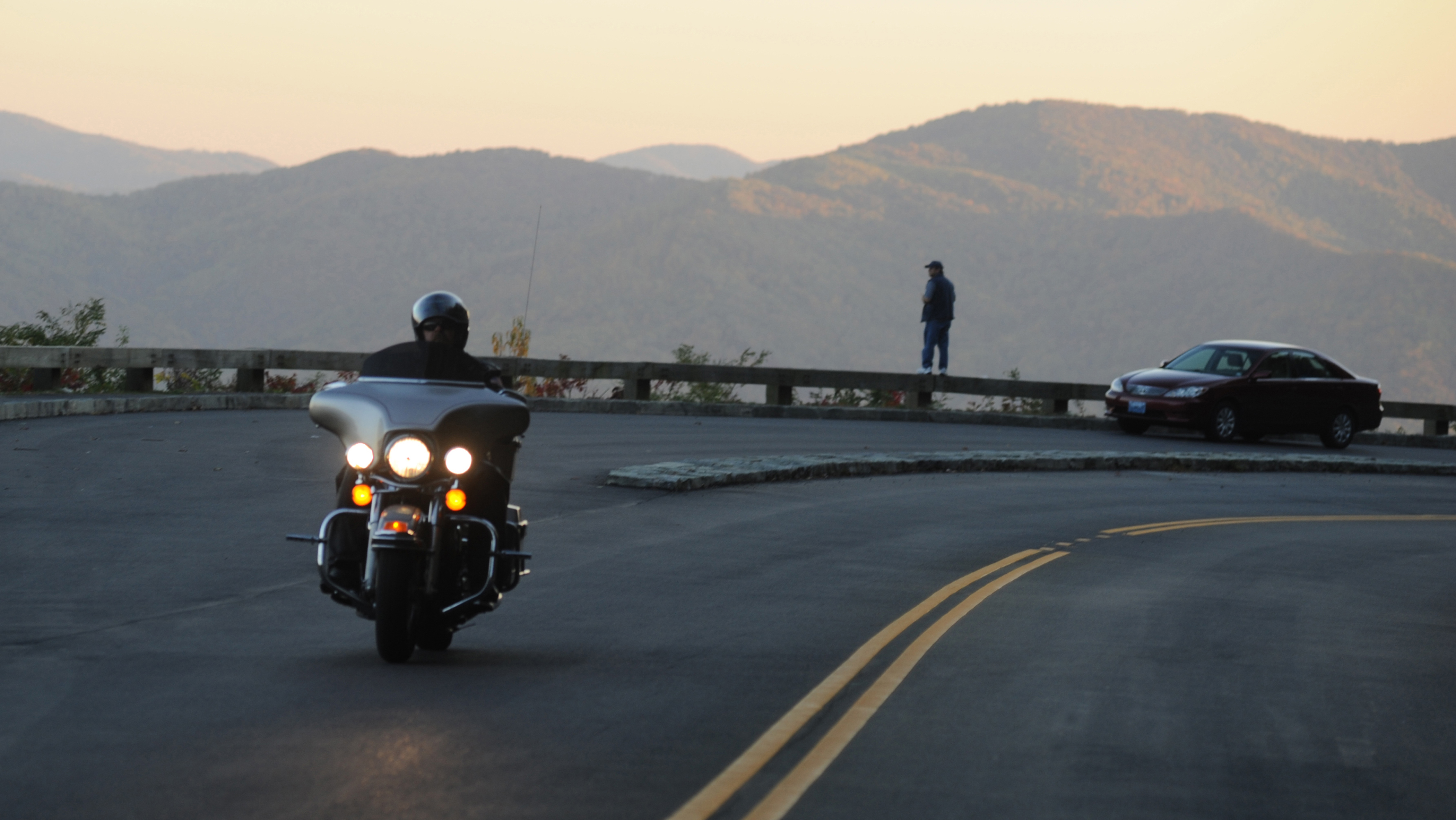Fall Motorcycle Ride along the Blue Ridge Parkway