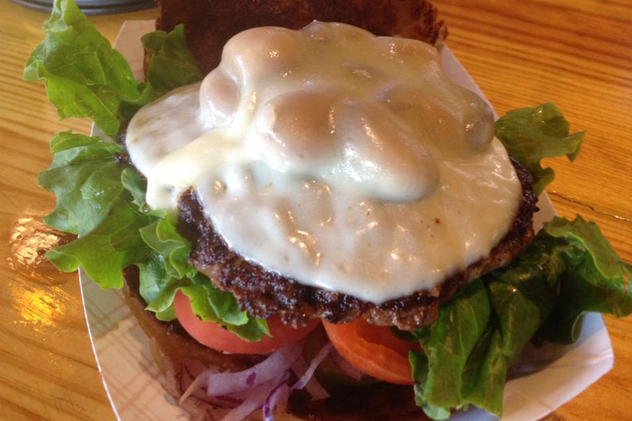 Clocked Garlic Burger