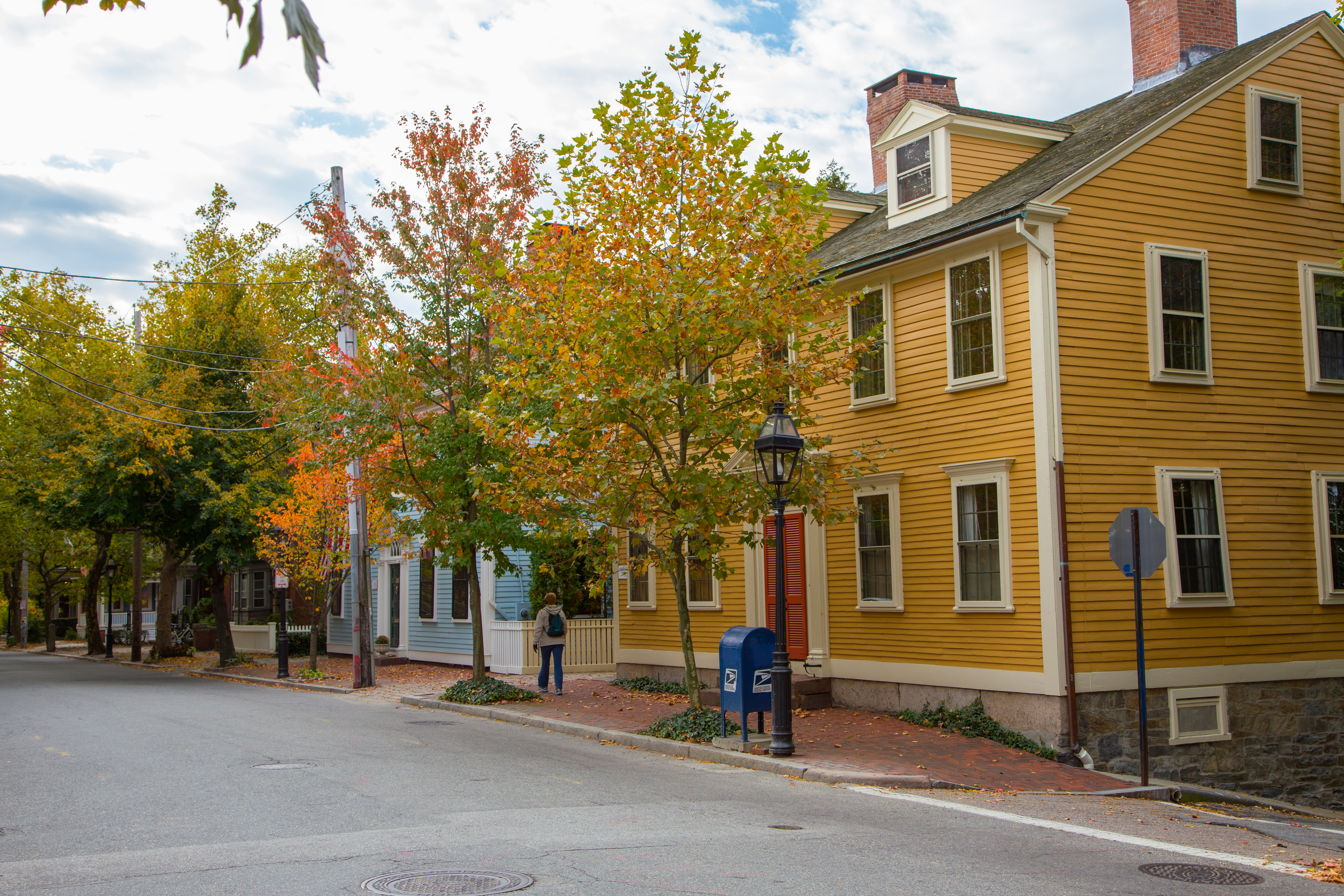 College Hill Benefit Street In Providence Rhode Island