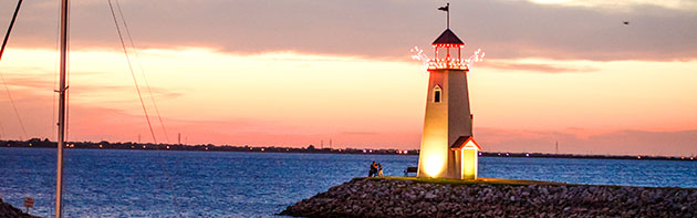 Lighthouse at Lake Hefner
