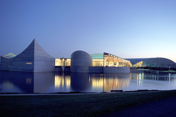 View of Exploration Place across the water