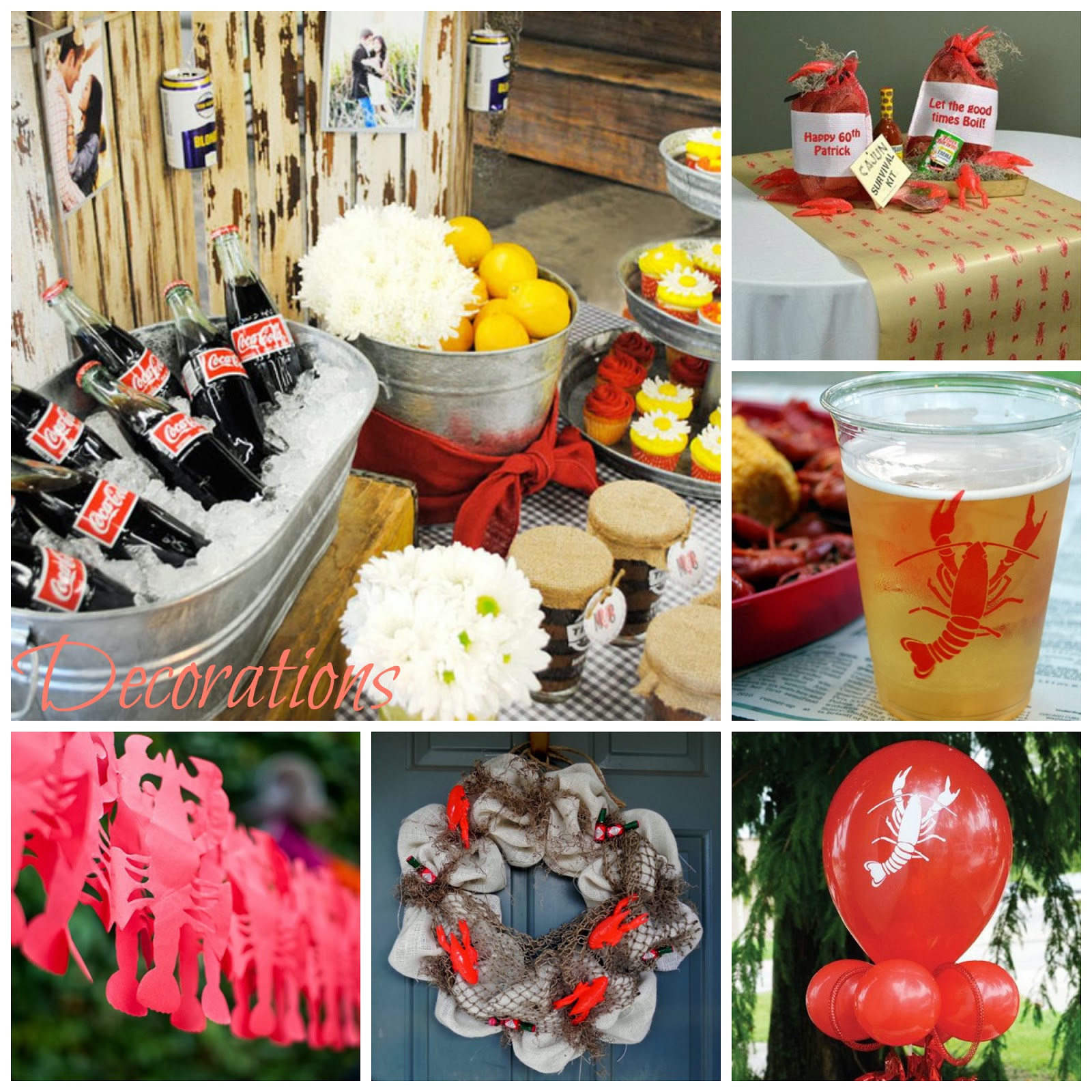 Crawfish Boil Party Decorations