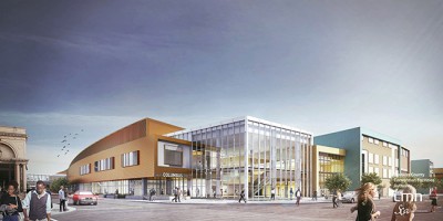 GCCC expansion renovation rendering north entrance