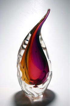 Joel O'Dorisio from Ohio will be the featured glass artist on June 12. See how he makes beautiful works of art like this creation. Joel O'Dorisio glass vase